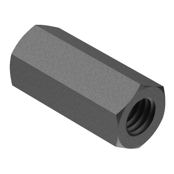 Huyett Coupling Nut, 1/2-13, Steel, Grade A, Zinc Clear Trivalent, 1-1/4 in Lg, 0.625 in Hex Wd NUTP05-0500-0375A563 - main
